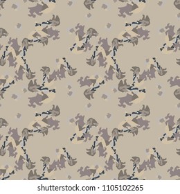 Abstract blue, beige and black background as UFO camouflage. Seamless repeat light pattern usable as urban or desert camo, sand wallpaper, backdrop or for print for textile or wrapping paper