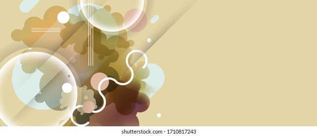 Gradientes de color azul y beige abstractos y formas en nube fondos de tonos pastel vectores de vacaciones ilustración de material gráfico diseño gráfico