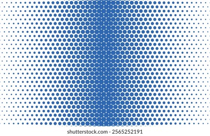 abstract blue big to small dot pattern suitable for background.
