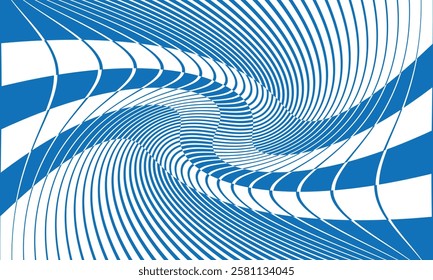 abstract blue big to small irregular twist line pattern suitable for background.
