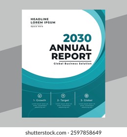 Abstract blue and Black A4 size book cover template for annual report, magazine, booklet, proposal, portofolio, brochure, poster