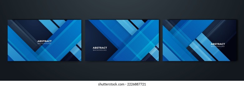 Abstract blue and black background