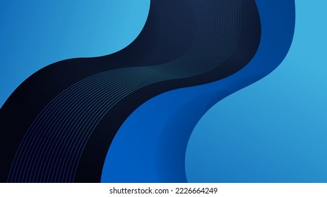 Abstract blue and black background. Abstract blue on black background texture. Dynamic curves ands blurs pattern. Detailed fractal graphics. Science and technology concept.