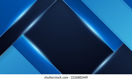 Abstract blue and black background. Abstract blue on black background texture. Dynamic curves ands blurs pattern. Detailed fractal graphics. Science and technology concept.