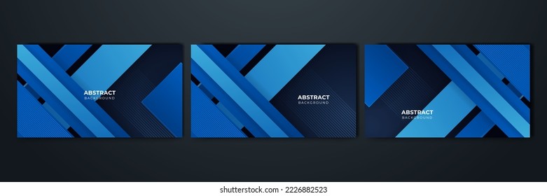 Abstract blue and black background. Abstract blue on black background texture. Dynamic curves ands blurs pattern. Detailed fractal graphics. Science and technology concept.