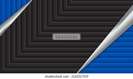 Abstract, Blue And Black Background Vector, Bulkhead Texture