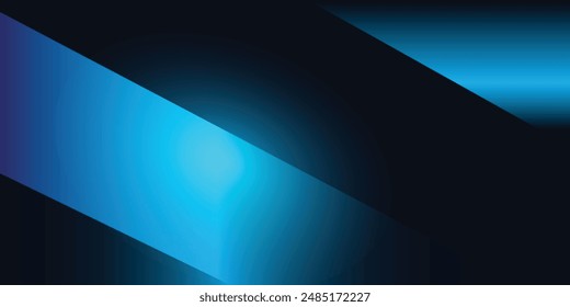 abstract blue and black is a bright pattern with gradient with metal texture wall floor diagonal background tech soft dark black clean modern.