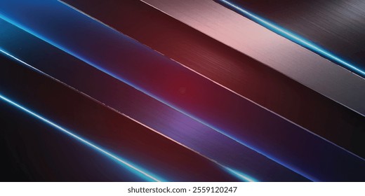 abstract blue and black is a bright pattern with gradient with metal texture wall floor diagonal background tech soft dark black clean modern