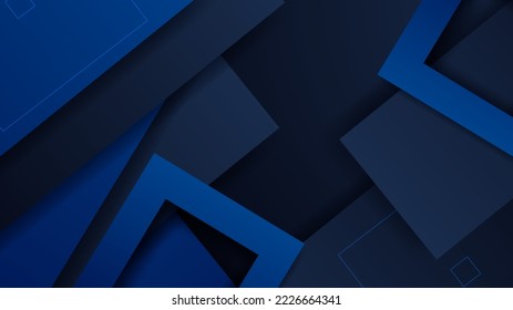 Abstract blue and black colorful background. Vector abstract graphic design banner pattern presentation background web template.