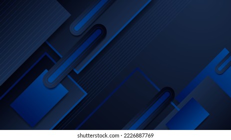 Abstract blue and black colorful background. Vector abstract graphic design banner pattern presentation background web template.