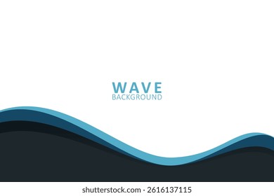Abstract blue and black curvy background