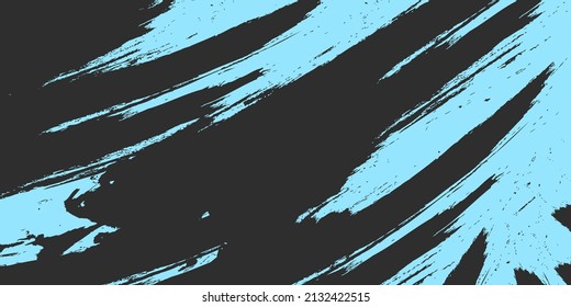 Abstraktes Blau mit schwarzem Grunge, Vektorgrafik-Hintergrund