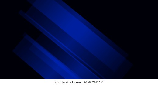 El azul abstracto y el negro son el patrón claro con el gradiente es el suelo con textura de metal de pared suave de la tecnología de fondo diagonal negro oscuro limpio moderno.