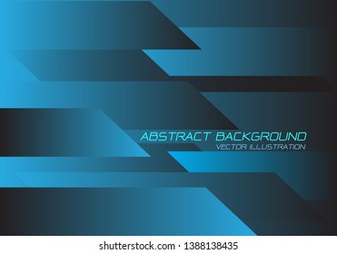 Abstract blue black speed geometric technology design modern futuristic background vector illustration.