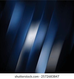Abstract Blue Black Striped Background