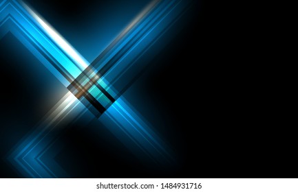 abstract blue black technology communication concept vector background