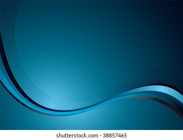 Resumen de fondo de onda azul y negro con espacio de copia y patrón