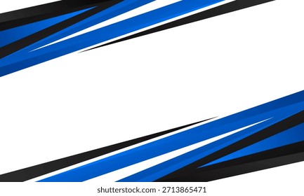 Abstract blue, black and white diagonal stripes background. Modern futuristic wallpaper. Suitable for templates, sports banners, technology, business ads, presentations, web and pages