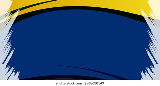 Resumen de fondo degradado azul, negro y amarillo. Líneas de caja rectangulares abstractas de color azul moderno para diseño de presentaciones, banner, broche y tarjeta de visita