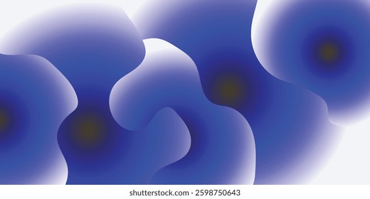 Abstract Blue Blooms: A mesmerizing display of abstract blue blooms and soft gradients, evoking a sense of fluidity and organic beauty. 