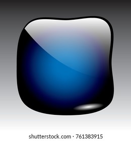 Abstract blue blot shaped background, with space for your text. Vector illustration.