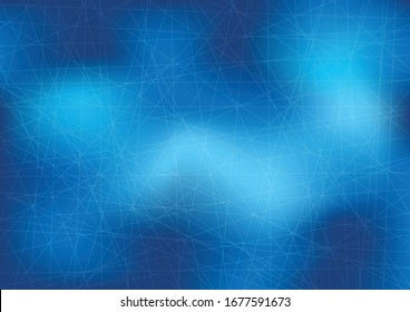Abstract blue blur color gradient background with Random chaotic lines textures for graphic design, web banner, web and mobile, infographics with copy space. Vector illustration.