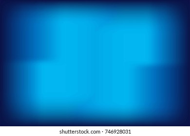 Abstract blue blur color gradient background for graphic design. Vector illustration.