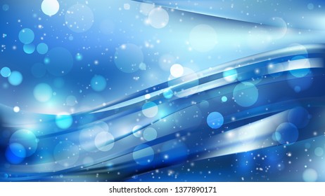 Abstract Blue Blur Lights Background Image