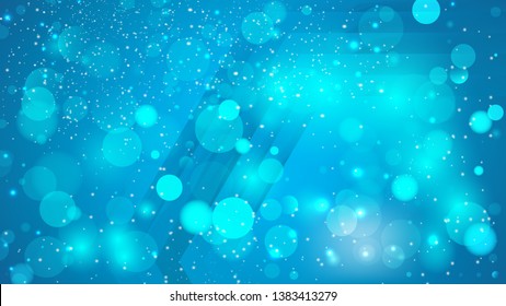Abstract Blue Blur Lights Background Vector