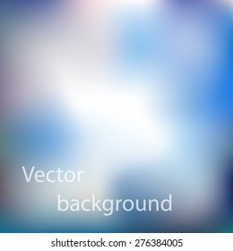 Abstract blue blur vector background