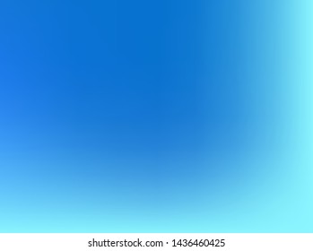 Abstract blue blurred background. Smooth gradient texture color. Vector illustration. Shiny bright website pattern, Web and Mobile Applications, social media, banner header or sidebar graphic 
