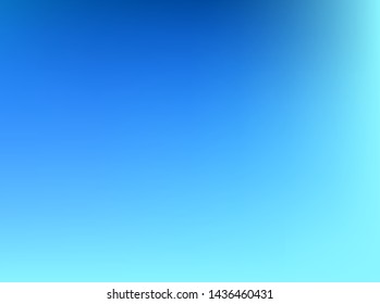 Abstract blue blurred background. Smooth gradient texture color. Vector illustration. Shiny bright website pattern, Web and Mobile Applications, social media, banner header or sidebar graphic 