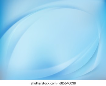 Abstract blue blurred background with smooth curves. And also includes EPS 10 vector