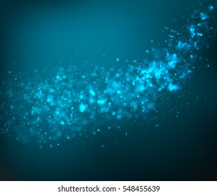 Abstract Blue Blurred Background Sparkling Light Stock Vector (Royalty ...