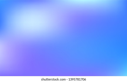 Abstract blue blurred gradient mesh background in bright colors. Colorful smooth banner template. Easy editable soft colored vector illustration in EPS10 without transparency.