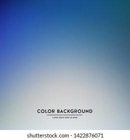 Abstract blue blurred gradient mesh background. Smooth colored vector illustration.