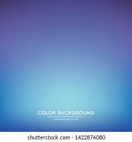 Abstract blue blurred gradient mesh background. Smooth colored vector illustration.