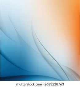 Abstract blue blurred gradient mesh background design.