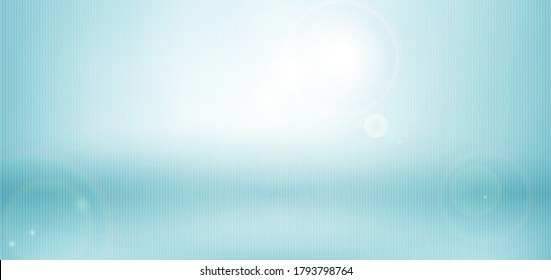Abstract blue blurred nature vertical striped background with sunlight. Vector illustration