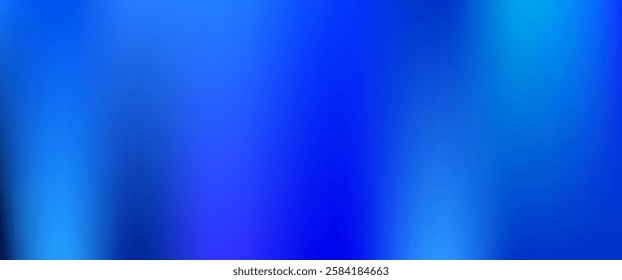 Abstract blue blurry gradient background. Vector illustration