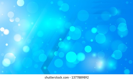 Abstract Blue Blurry Lights Background