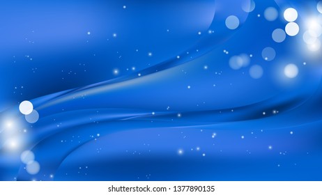 Abstract Blue Blurry Lights Background
