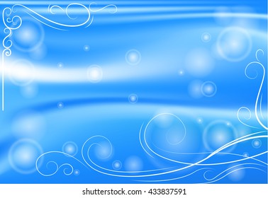 Abstract blue bokea background