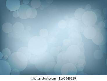 Abstract blue bokeh background