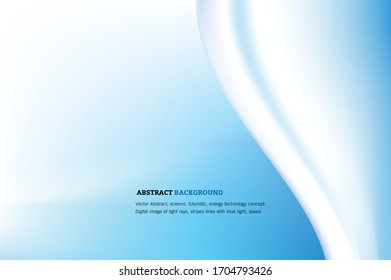 Abstract blue bokeh background, blue light wave .Abstract blue background eps10