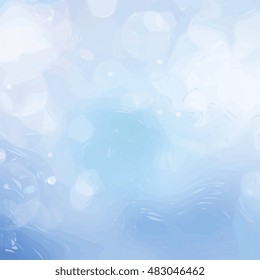 Abstract blue bokeh background. Blue lights background