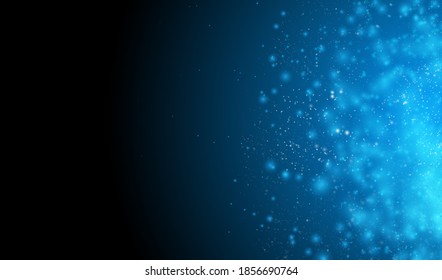 Abstract blue bokeh background,  vector illustration