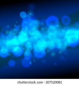 abstract blue bokeh background vector