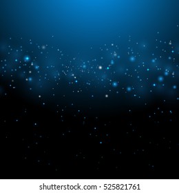 Abstract blue bokeh background,  vector illustration