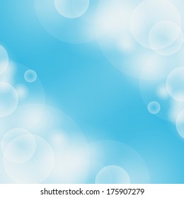 Abstract blue bokeh  background.vector EPS10